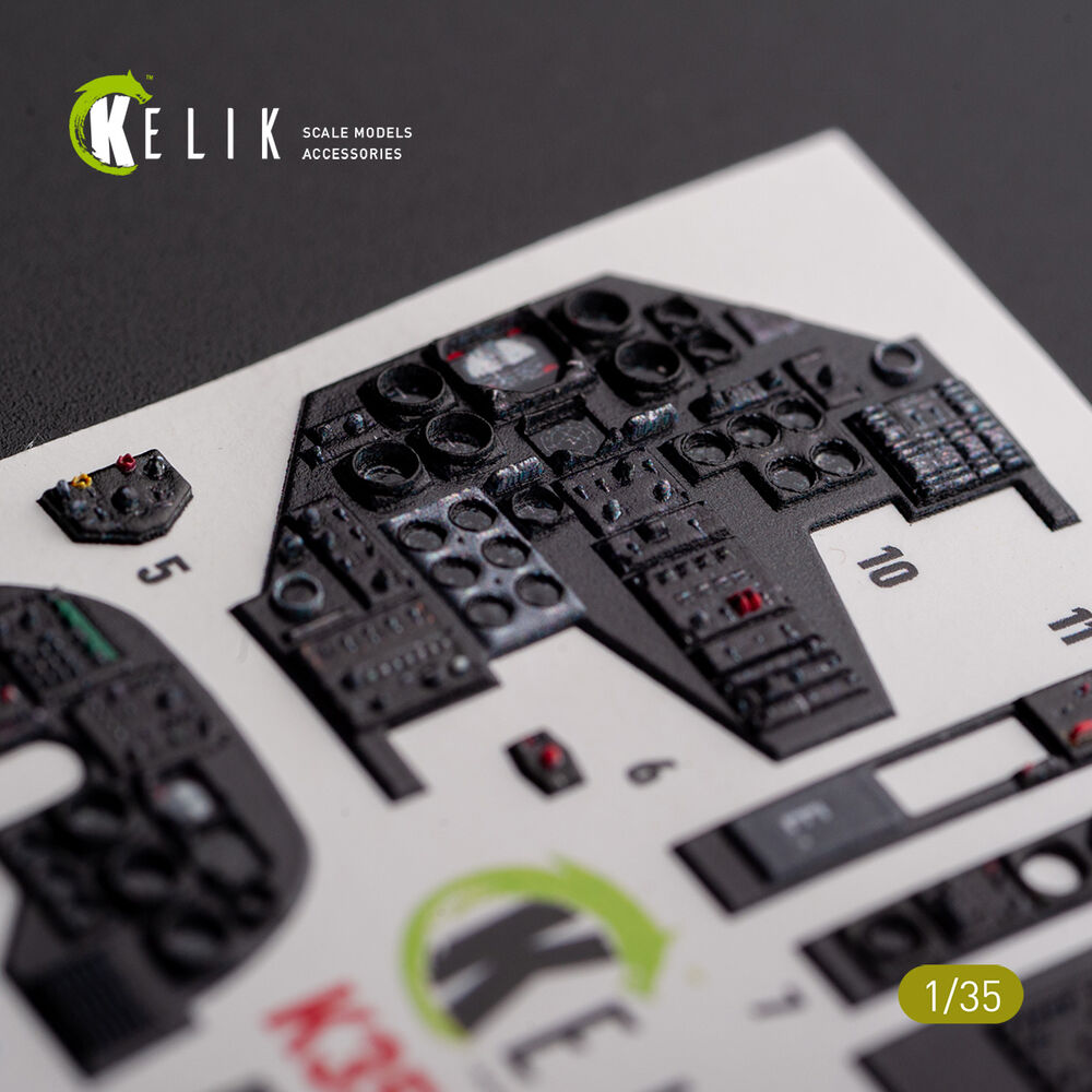 AH-1W interior 3D decals for Academy kit