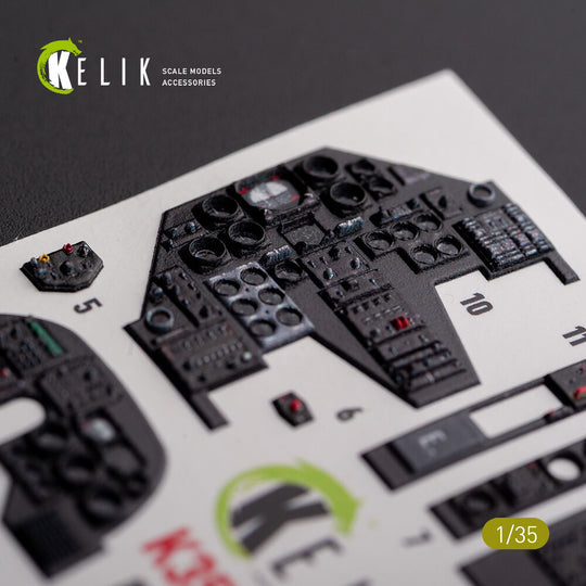 AH-1W interior 3D decals for Academy kit