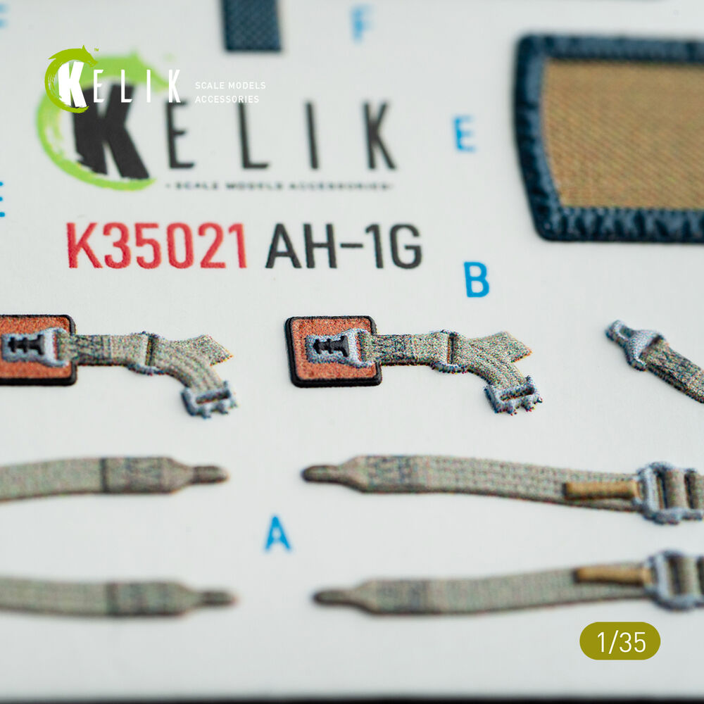 AH-1G Cobra interior 3D decals for ICM kit