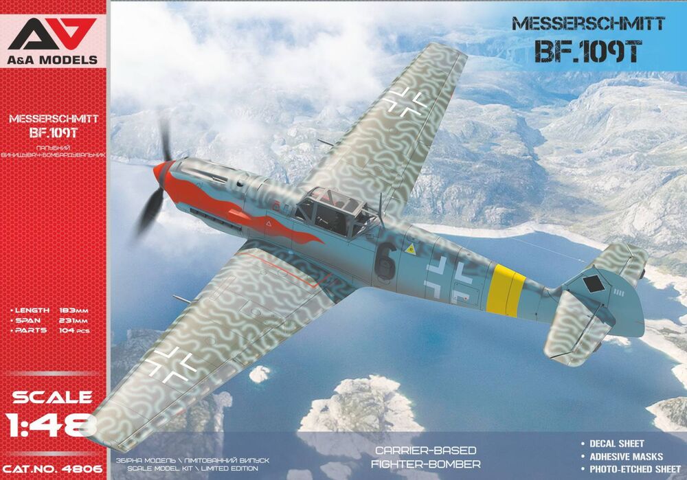 Bf.109 T-1/T-2 carrier-based WWII fighter