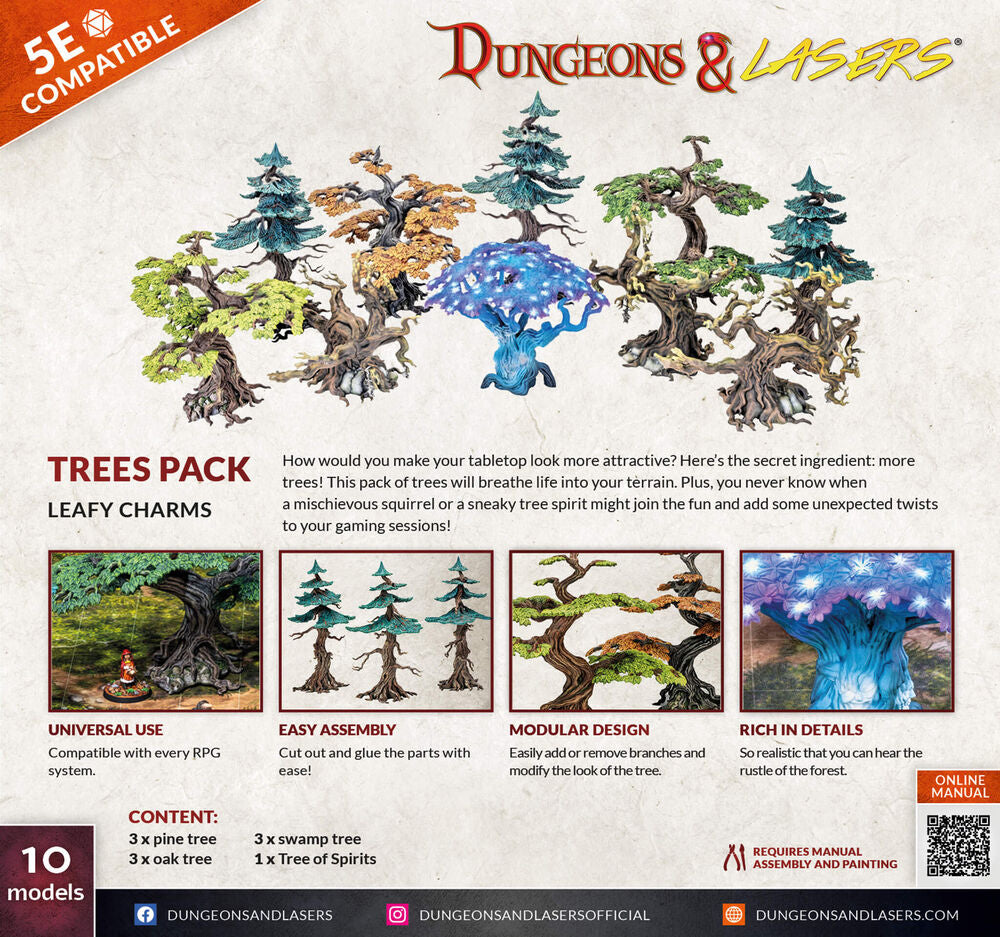Dungeons & Lasers Expansion Set: TREES PACK