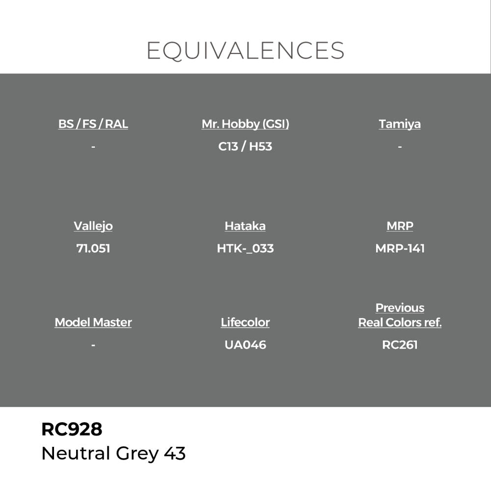Real Colors: Neutral Grey 43 17 ml.