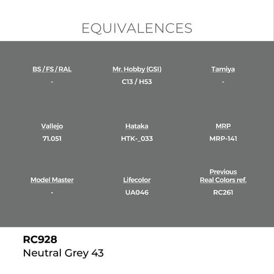 Real Colors: Neutral Grey 43 17 ml.