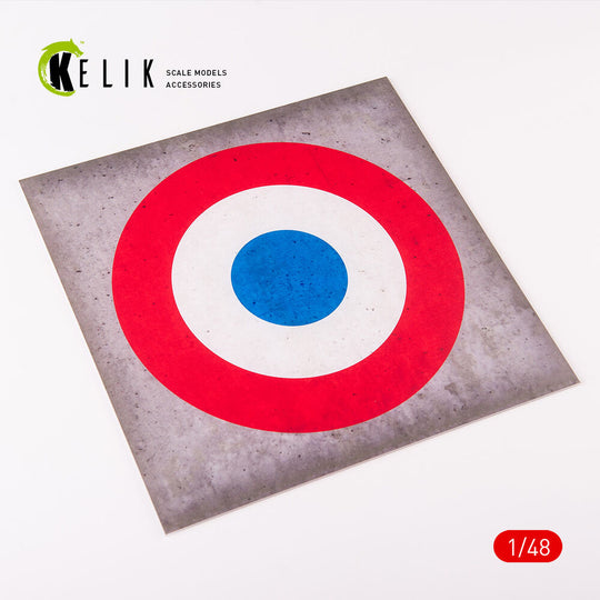 France Roundel - Acrylic 3 mm (240 x 240 mm) (190g) (1/72 - 1/48)