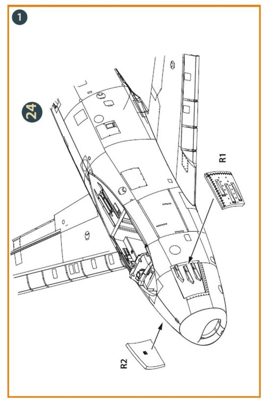 F-86A gun port (open) for CP kits