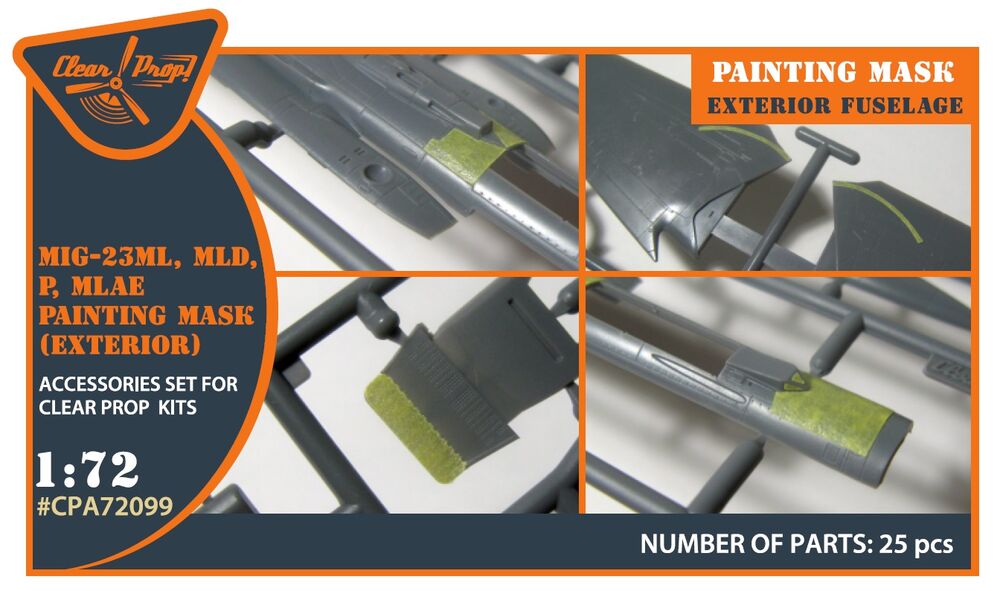 MiG-23ML, MLD, P, MLAE Exterior painting mask for CP kits