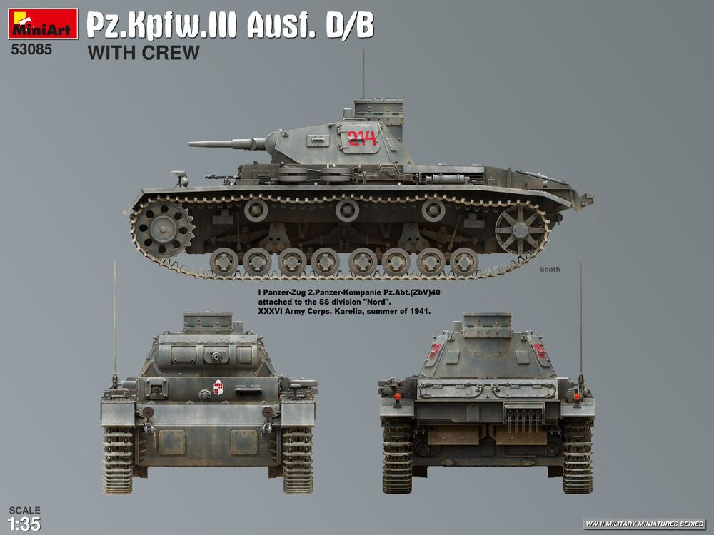 Pz.Kpfw.III Ausf. D/B with Crew