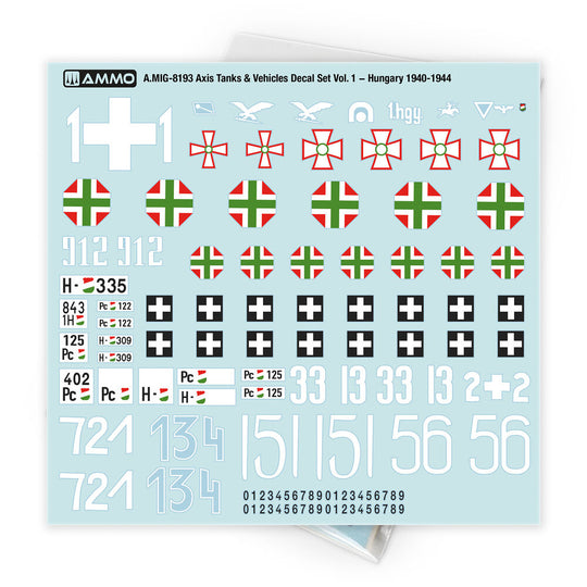 Axis Tanks & Vehicles Decal Set Vol. 1 - Hungary 1940-1944