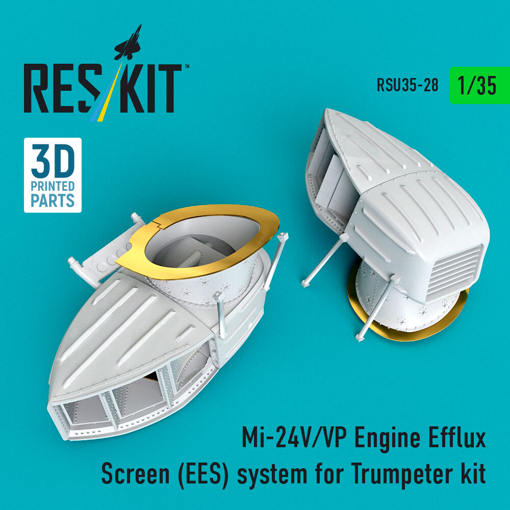 Mi-24 (V,VP) Engine Efflux Screen (EES) system for Trumpeter kit (3D Printed)
