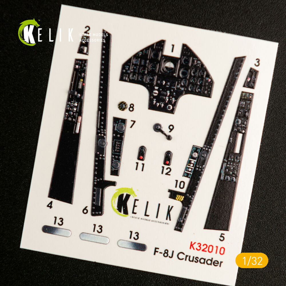 F-8J Crusader- Interior 3D Decal for Trumpeter kit