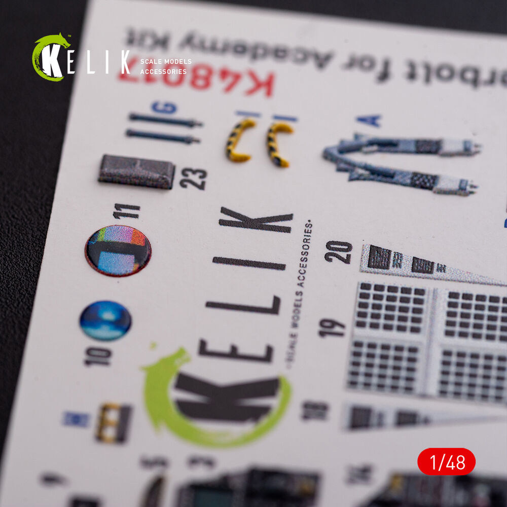 A-10C Thunderbolt  interior 3D decals for Academy kit