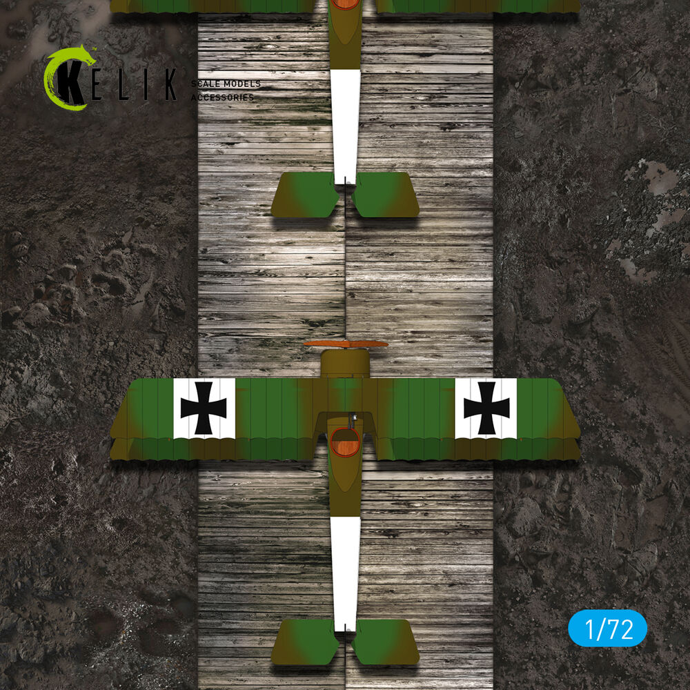 WW1 Wooden Runway (France) - Base - Acrylic 3 mm (180 x 214 mm) (130 g)