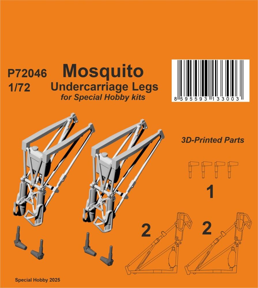 Mosquito Undercarriage Legs for Special Hobby