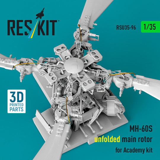 MH-60S unfolded main rotor (3D Printed) for Academy