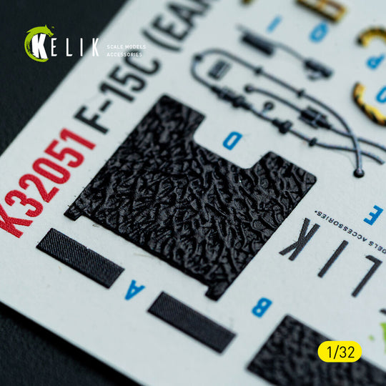 F-15C (early) - interior 3D decals for Tamiya kit