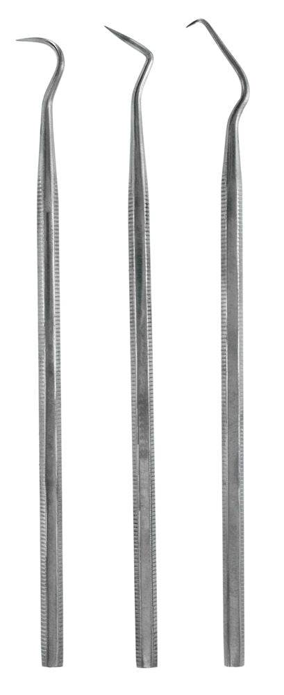 Set of 3 stainless steel probes
