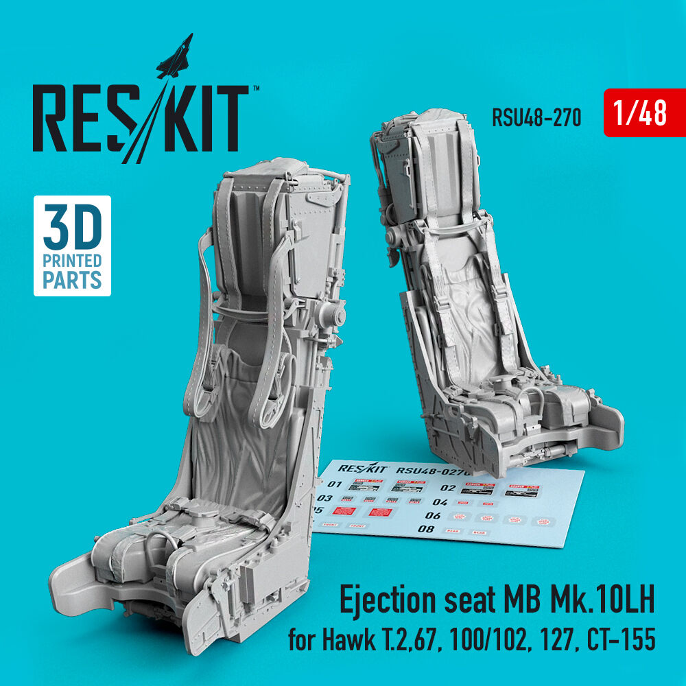 Ejection seat MB Mk.10LH for Hawk T.2,67,100/102,127,CT-155 (3D Printed)