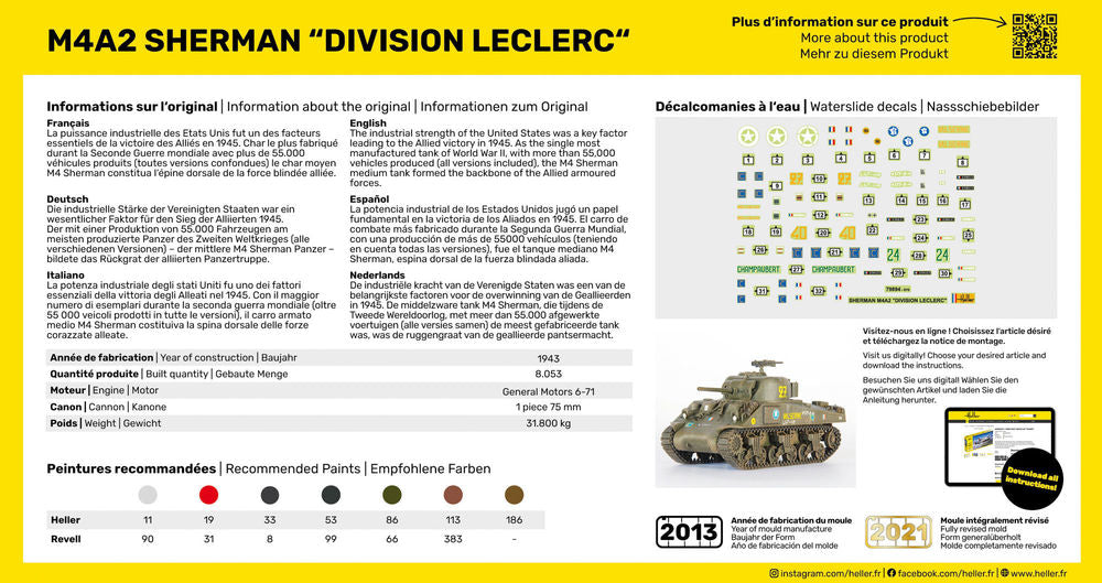 STARTER KIT M4A2 Sherman "Division Leclerc"