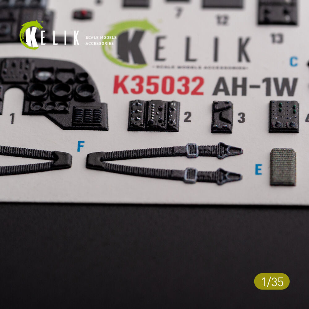 AH-1W interior 3D decals for Academy kit