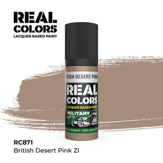 Real Colors: Bristish Desert Pink ZI 17 ml.