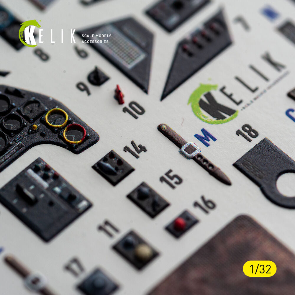 Bf-109 G2/4 - interior 3D decals for Revell