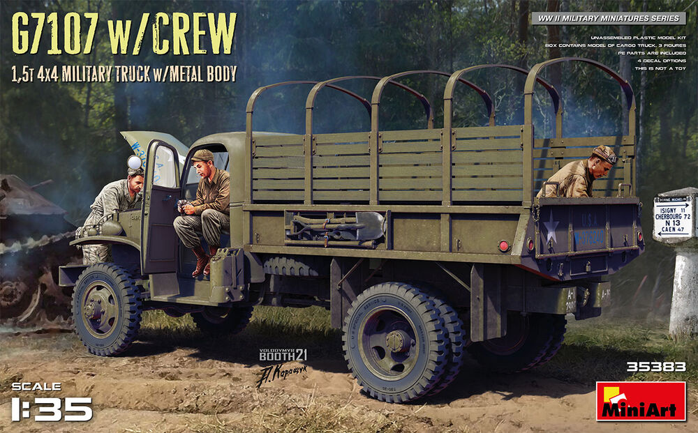 G7107 w/CREW 1,5t 4X4 CARGO TRUCK w/METAL BODY