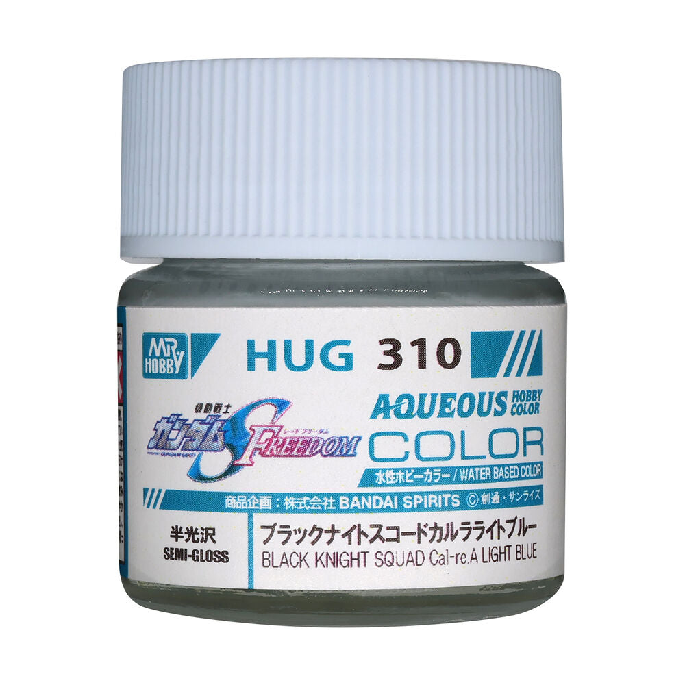 Mr Hobby -Gunze AQUEOUS GUNDAM COLOR (10ml) BLACK KNIGHT SQUAD Cal-re A LIGHT BLUE