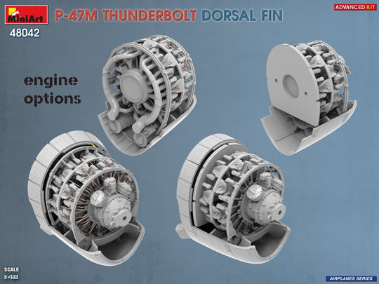 P-47M Thunderbolt. Dorsal Fin. Advanced Kit