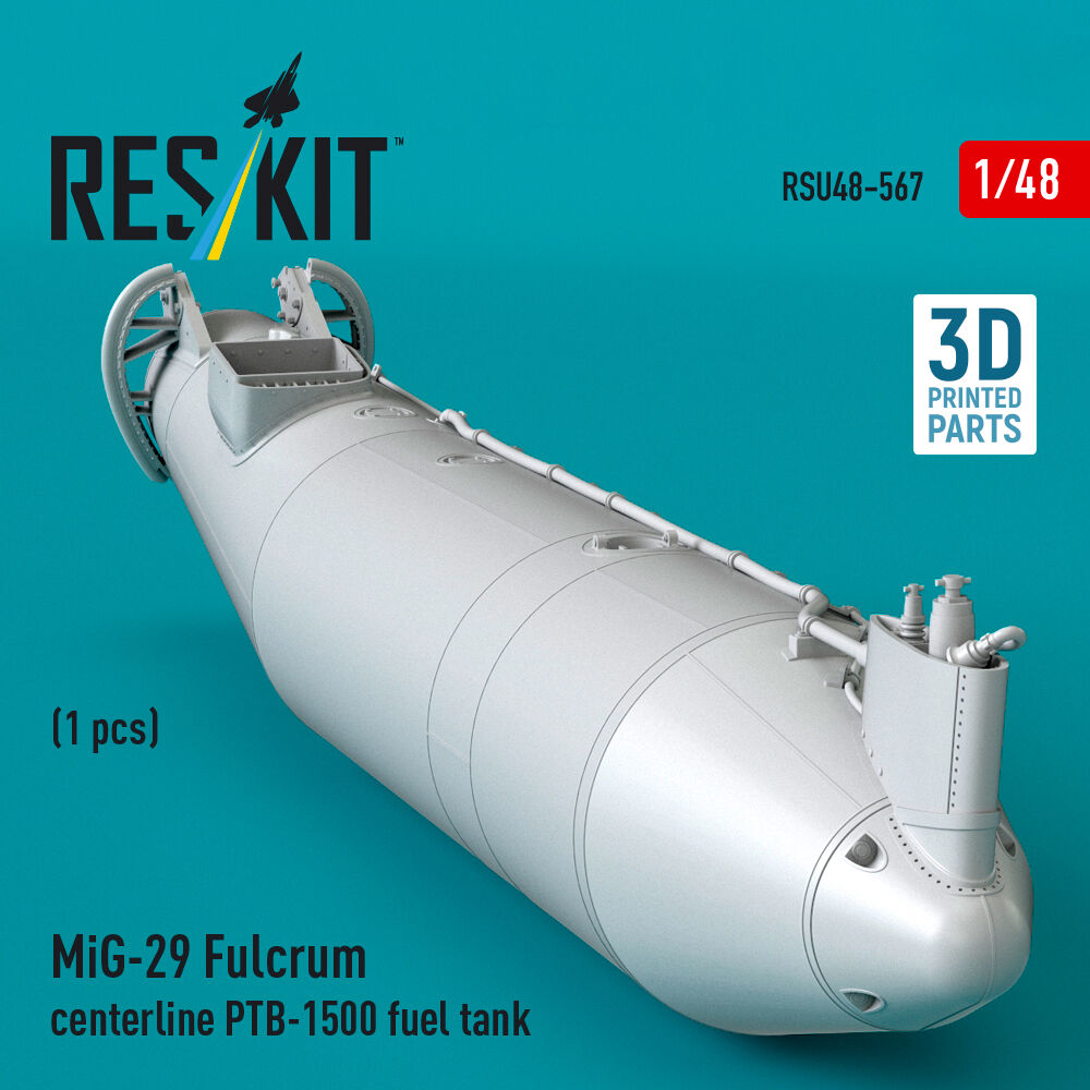 MiG-29 Fulcrum centerline PTB-1500 fuel tank (1 pcs) (3D Printed)