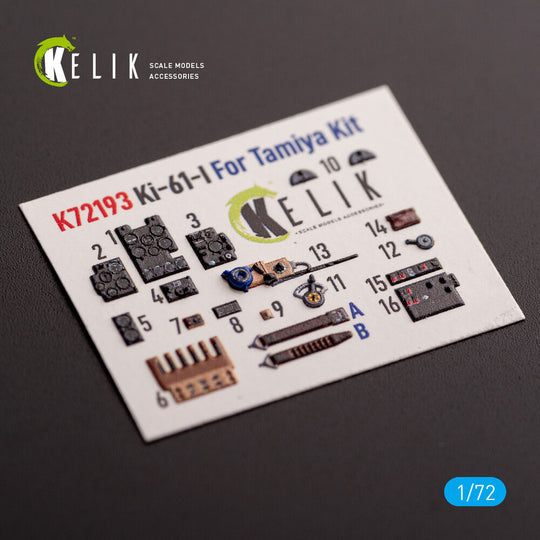 KI-61 - interior 3D decals for Tamiya kit