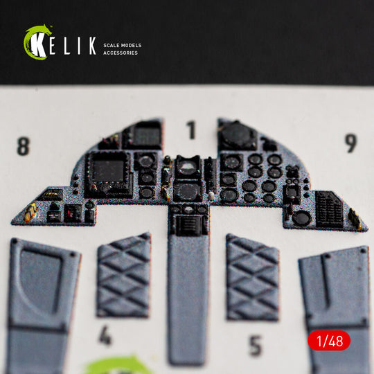 F-15C (Late) - interior 3D decals for Hasegawa