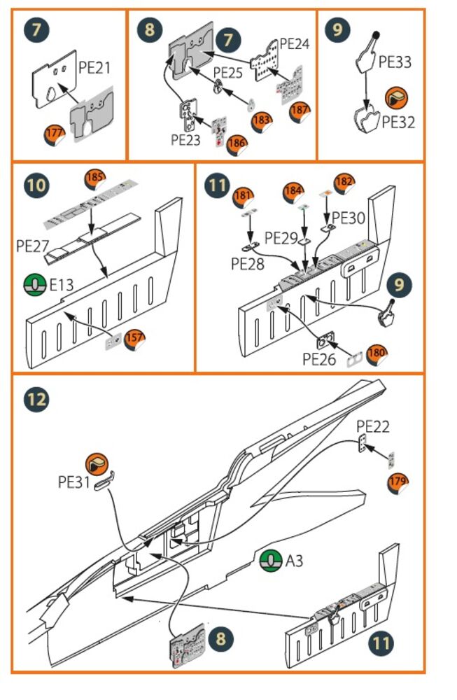 MiG-23ML, MLD, P, MLAE PE set for CP kits