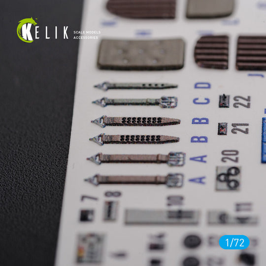 KI-21 interior 3D decals for ICM kit