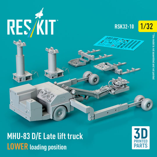MHU-83 D/E Late lift truck LOWER loading position (3D Printed model kit)