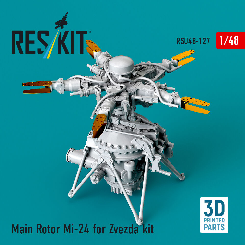 Main Rotor Mi-24 for Zvezda kit (3D Printed)