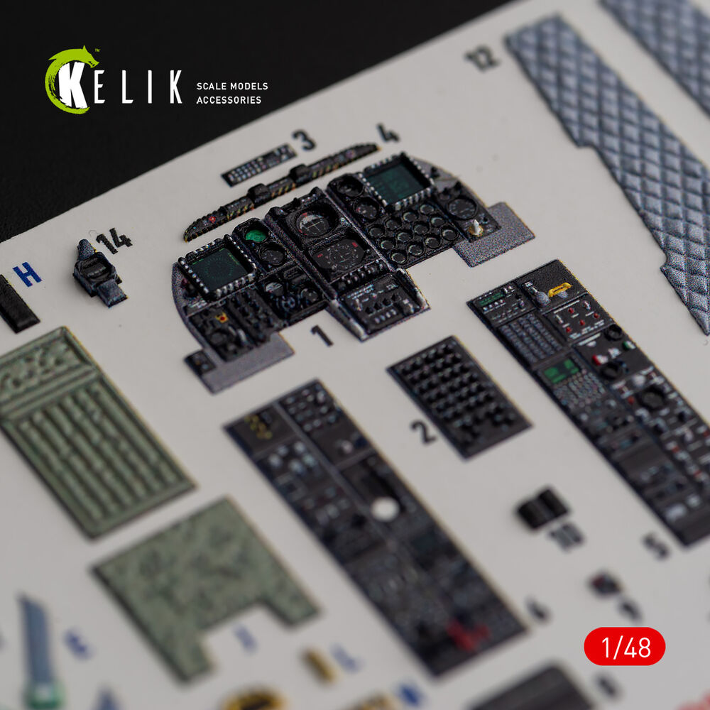 A-10C Thunderbolt II interior 3D decals for Italeri kit