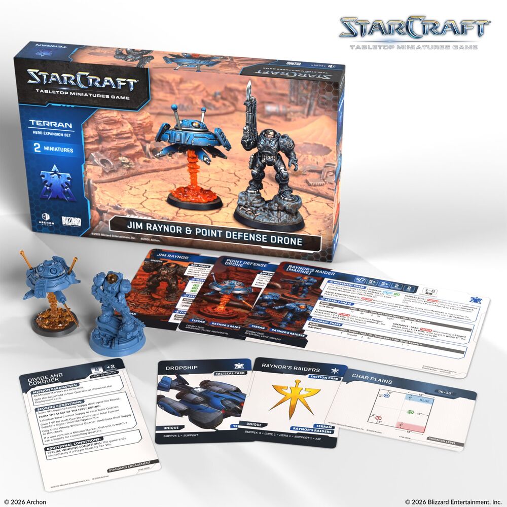 StarCraft Jim Raynor (Raynor's Raiders) - Terran - Hero Expansion Set