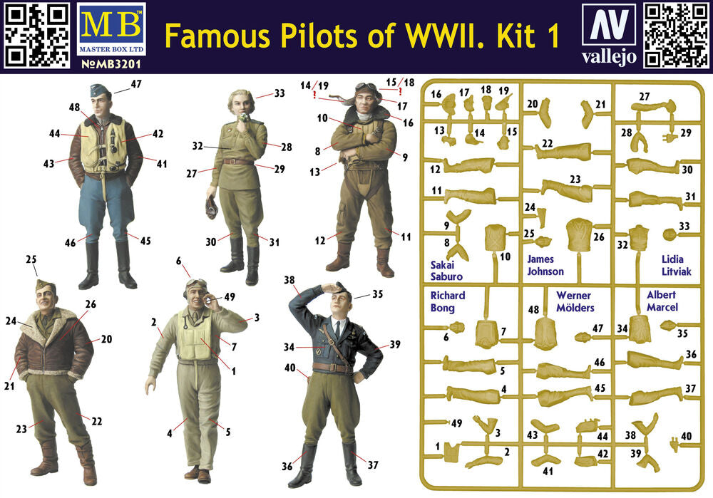 Famous WWII pilots set