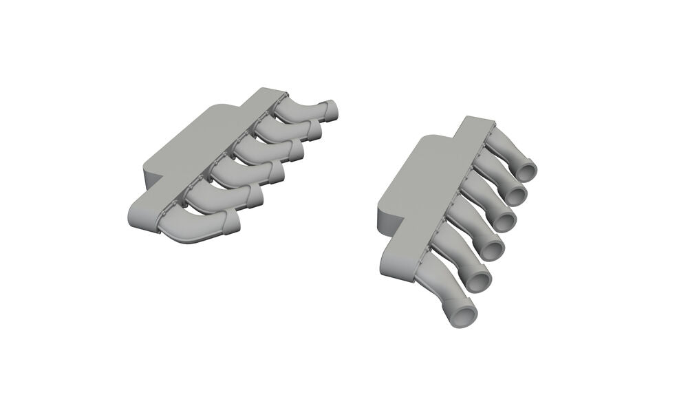 Spitfire Mk.IX exhaust stacks rounded PRINT for Airfix