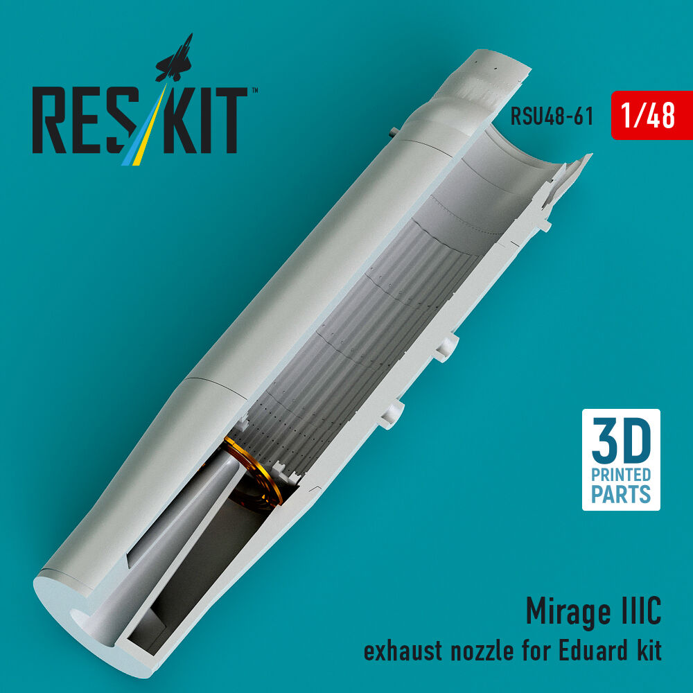Mirage IIIC exhaust nozzle for Eduard kit (3D Printed)