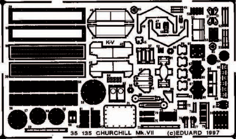 Churchill Mk.VII Detailbausatz Außen