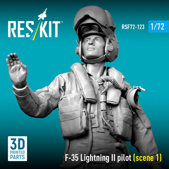 F-35 Lightning II pilot (scene 1) (3D Printed)