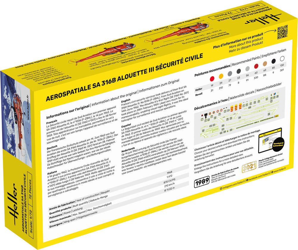 STARTER KIT Alouette III Sécurité Civile