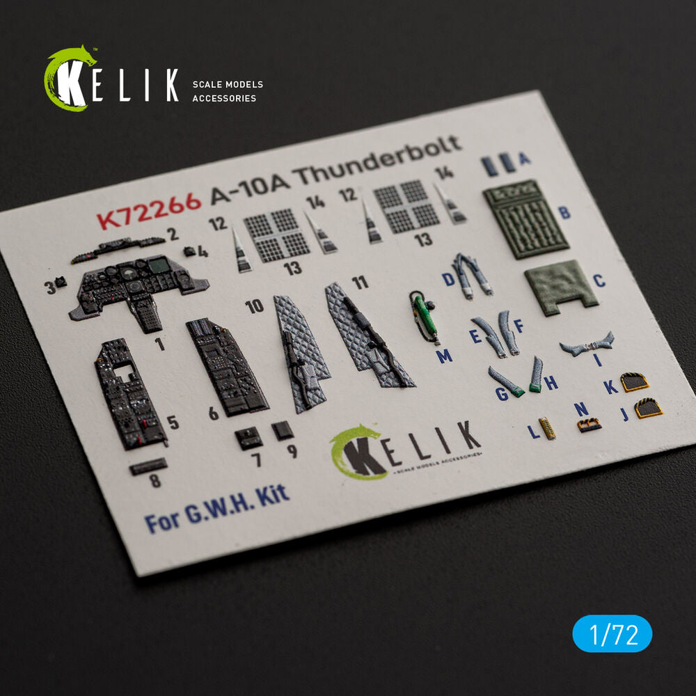 A-10A Thunderbolt -  interior 3D decals for Great Wall Hobby