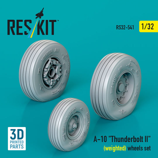 A-10 Thunderbolt II (weighted) wheels set (3D Printed)