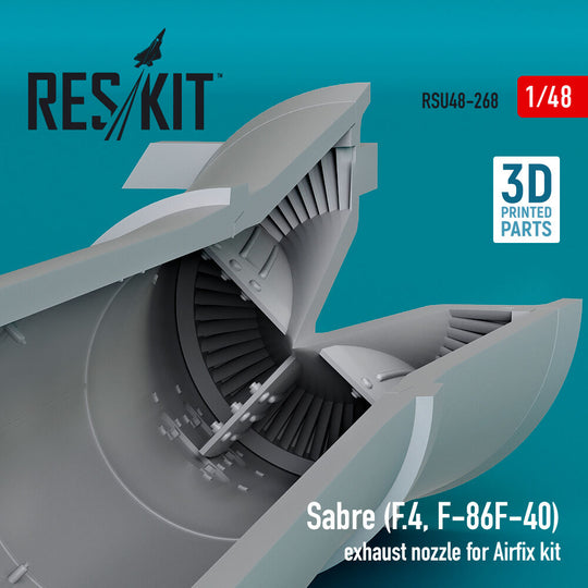 Sabre (F.4, F-86F-40) exhaust nozzle for Airfix kit (3D Printed)