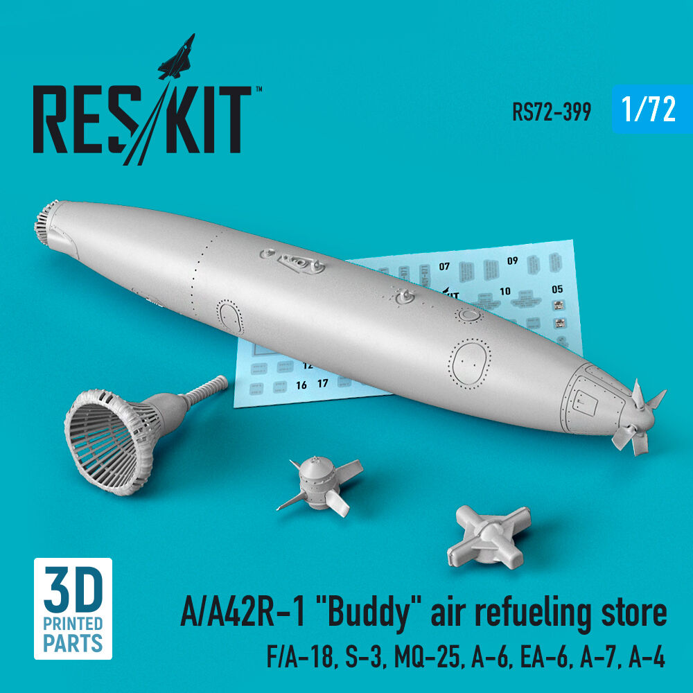 A/A42R-1 Buddy air refueling store (1 pcs) (F/A-18, S-3, MQ-25, A-6, EA-6, A-7, A-4) (3D Printed)