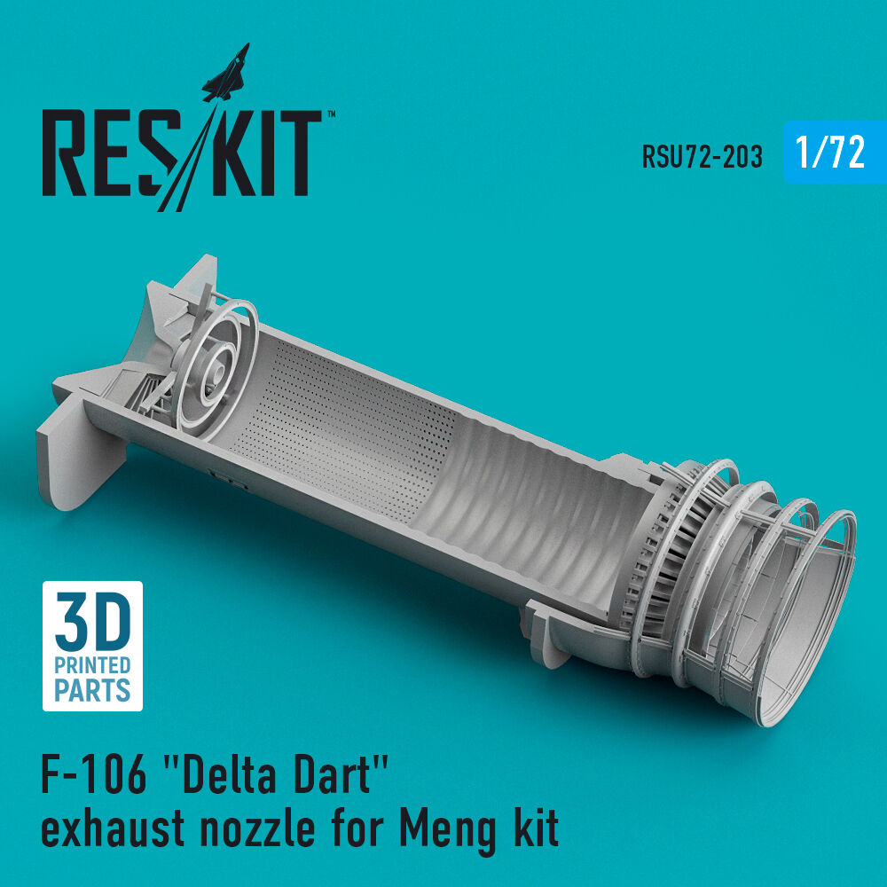 F-106 Delta Dart exhaust nozzle for Meng kit (3D Printed)