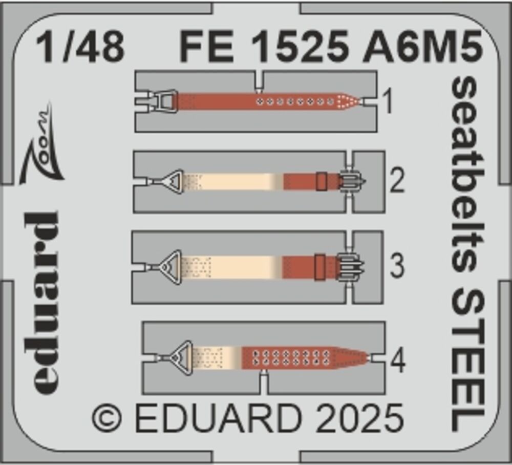 A6M5 seatbelts STEEL  EDUARD