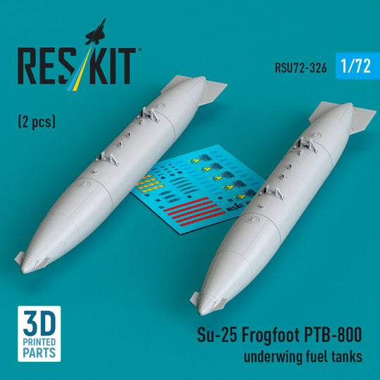 Su-25 Frogfoot PTB-800 underwing fuel tanks (2 pcs) (3D Printed)